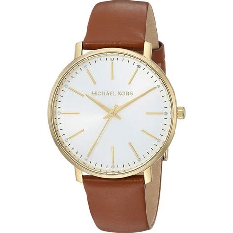 michael kors leather belt watch for women|women watch with leather band.